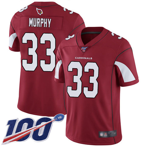 Arizona Cardinals Limited Red Men Byron Murphy Home Jersey NFL Football #33 100th Season Vapor Untouchable->arizona cardinals->NFL Jersey